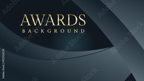Awarding the nomination ceremony luxury black wavy background. Wedding entertainment night. Elegant luxury shine modern template certificate.
