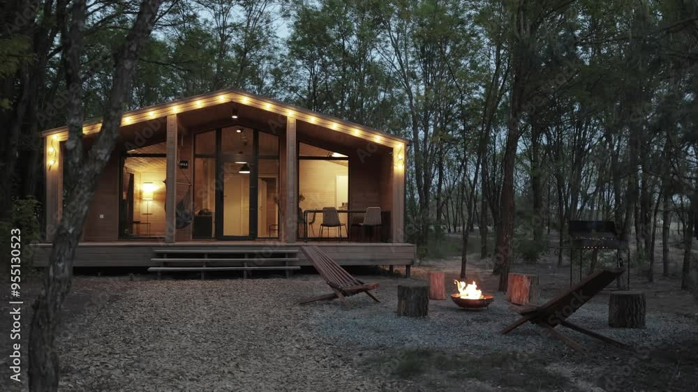 Charming Modern Cabin in a Rustic Forest, Ideal for Escaping Daily Life and Enjoying Nature Charming Modern Cabin in a Rustic Forest, Ideal for Escaping Daily Life and Enjoying Nature