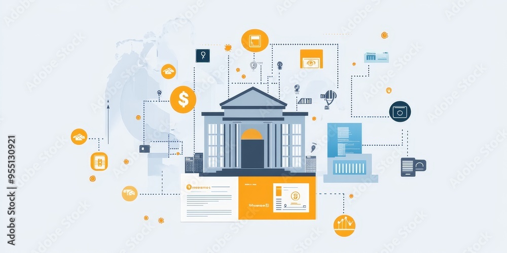 Infographic showcasing the features and benefits of modern financial platforms in the fintech industry clear and informative Infographic showcasing the features and benefits of modern financial platforms in the fintech industry clear and informative
