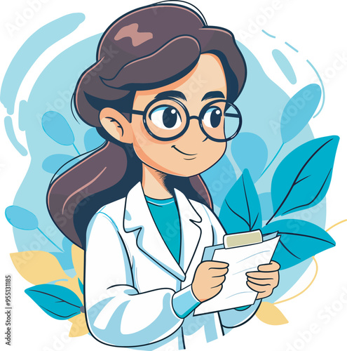 Smiling Female Doctor With Clipboard Medical Cartoon Character Healthcare Professional IllustrationNo Background Medicine Hospital Clinic Doctor Cartoon Physician Health Medical Care Practitioner