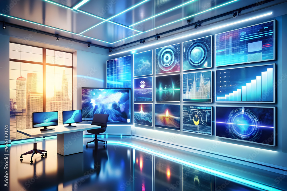 3D AI Powered Creative Studio Background - Innovative Design Boards and High-Tech Integration for Cost-Effective Solutions 3D AI Powered Creative Studio Background - Innovative Design Boards and High-Tech Integration for Cost-Effective Solutions