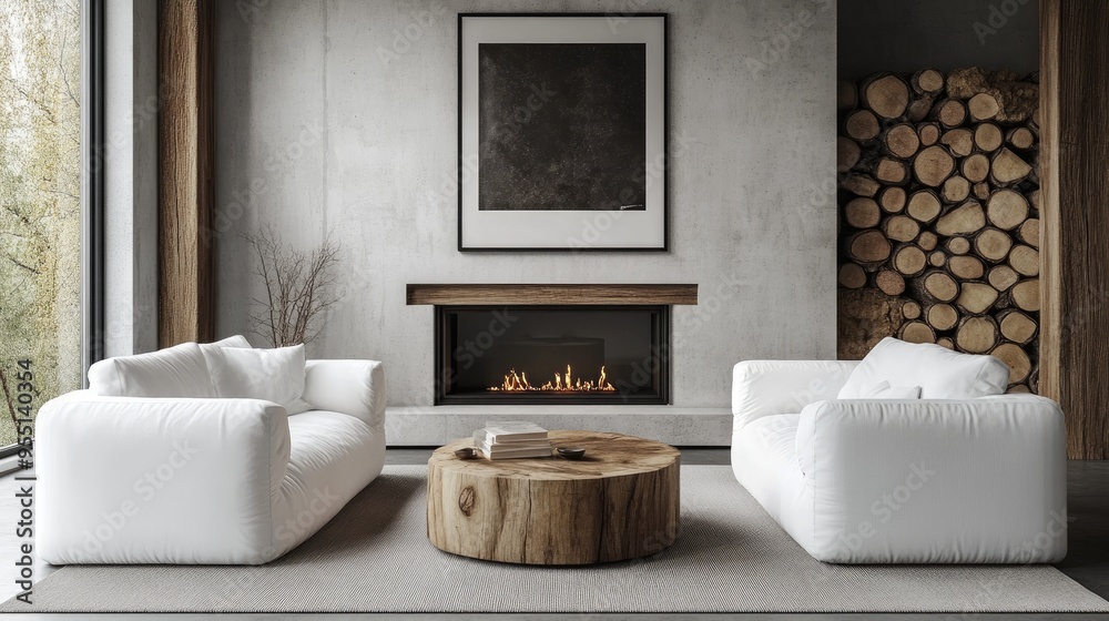 Fototapeta premium living room interior