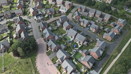 New housing estate in Nantwich, Cheshire, England