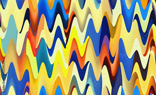 Abstract colorful background. Backdrop with waves. Digital art. Pattern design. Beautiful illustration. Decoration wallpaper.