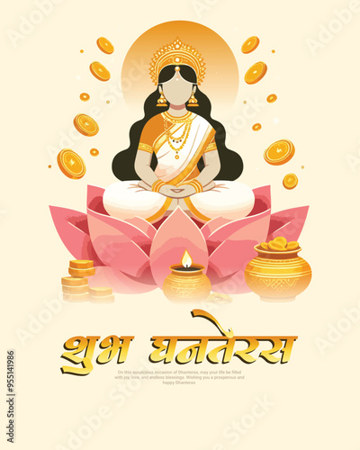 Happy dhanteras social media post template  photo