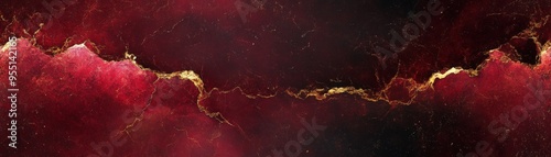 Seamless marble texture in rich burgundy with gold highlights, [Abstract Background Marble], [Bold and luxurious]