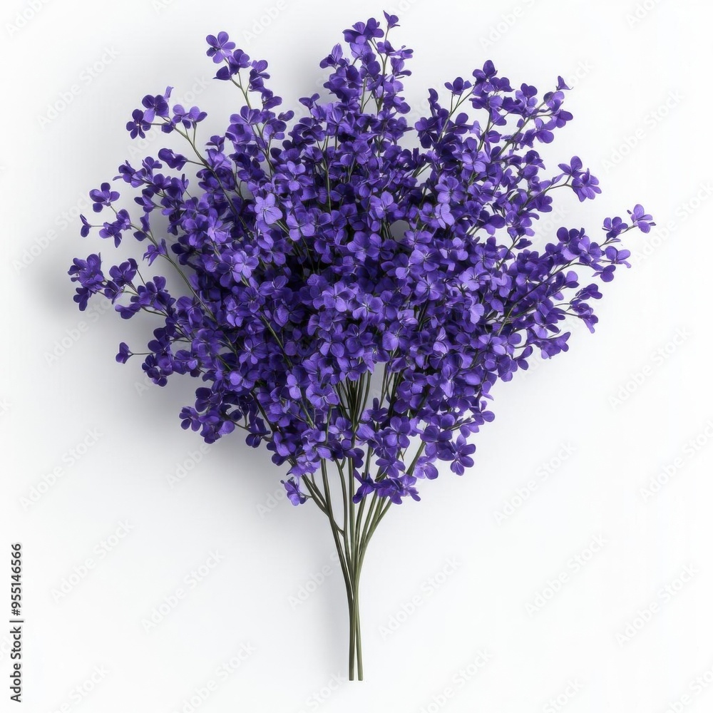 Detailed realistic HD of Indigo Bush in full bloom Detailed realistic HD of Indigo Bush in full bloom