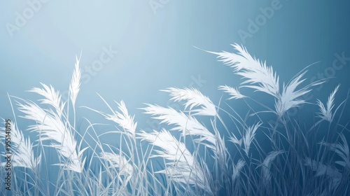 Wallpaper Mural Kans Grass in Papercut Style - Elegant Nature Design Torontodigital.ca