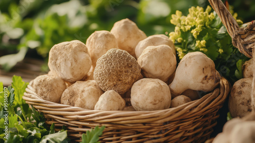 The White Truffle Festival in San Miniato. a holiday in Italy. white truffle photo