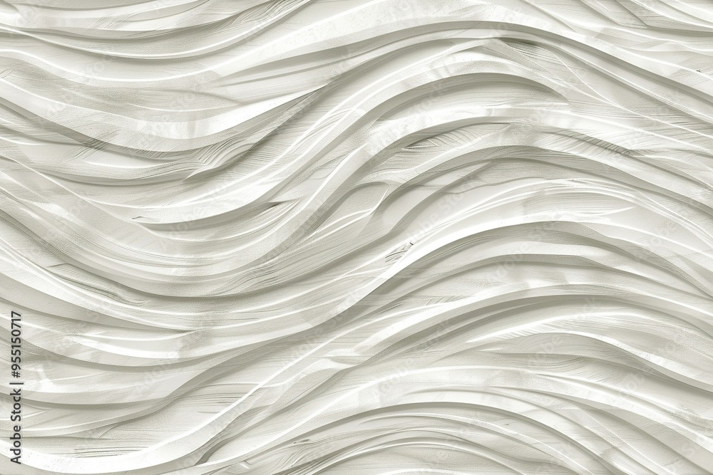 Obraz premium Abstract white wavy texture background.
