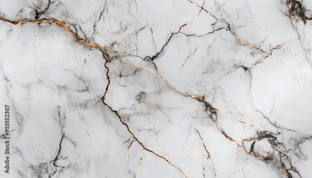 Seamless white marble with light brown veins, [Abstract Background Marble], [Natural and refined]