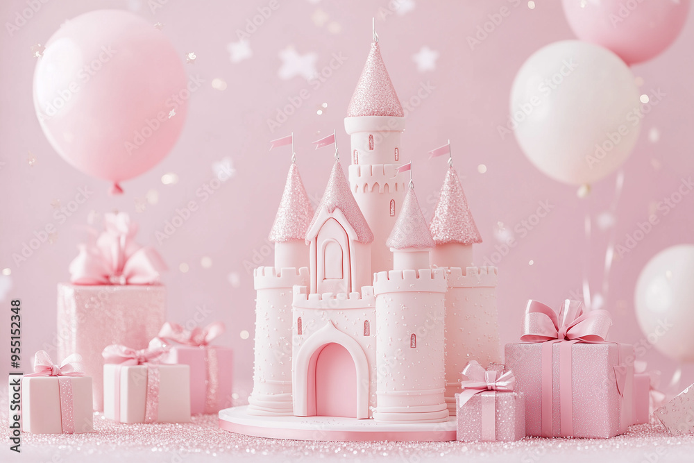 The phot cerebration of Cake layer with a glossy finish, decorated with tropical fruits and flower with letter Happy Birthday HBD The phot cerebration of Cake layer with a glossy finish, decorated with tropical fruits and flower with letter Happy Birthday HBD