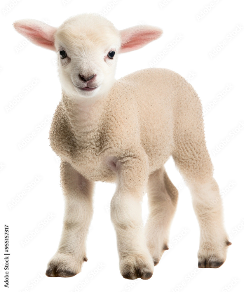 Fototapeta premium PNG Baby Lamb livestock animal mammal.