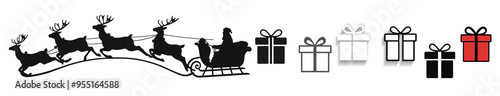 Christmas gifts as flat-sty...