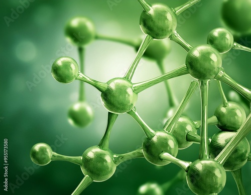 Green molecules,3d render of a dna green molecule,molecule electron  chemistry molecules green , 3d render of dna molecule photo