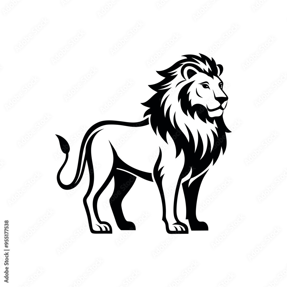 lion vector art illustration lion vector art illustration