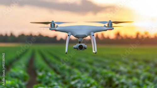 Innovative Farming Solutions, utilizing drone monitoring technology for enhanced crop management, precision agriculture, and improved yield efficiency in modern farming practices.