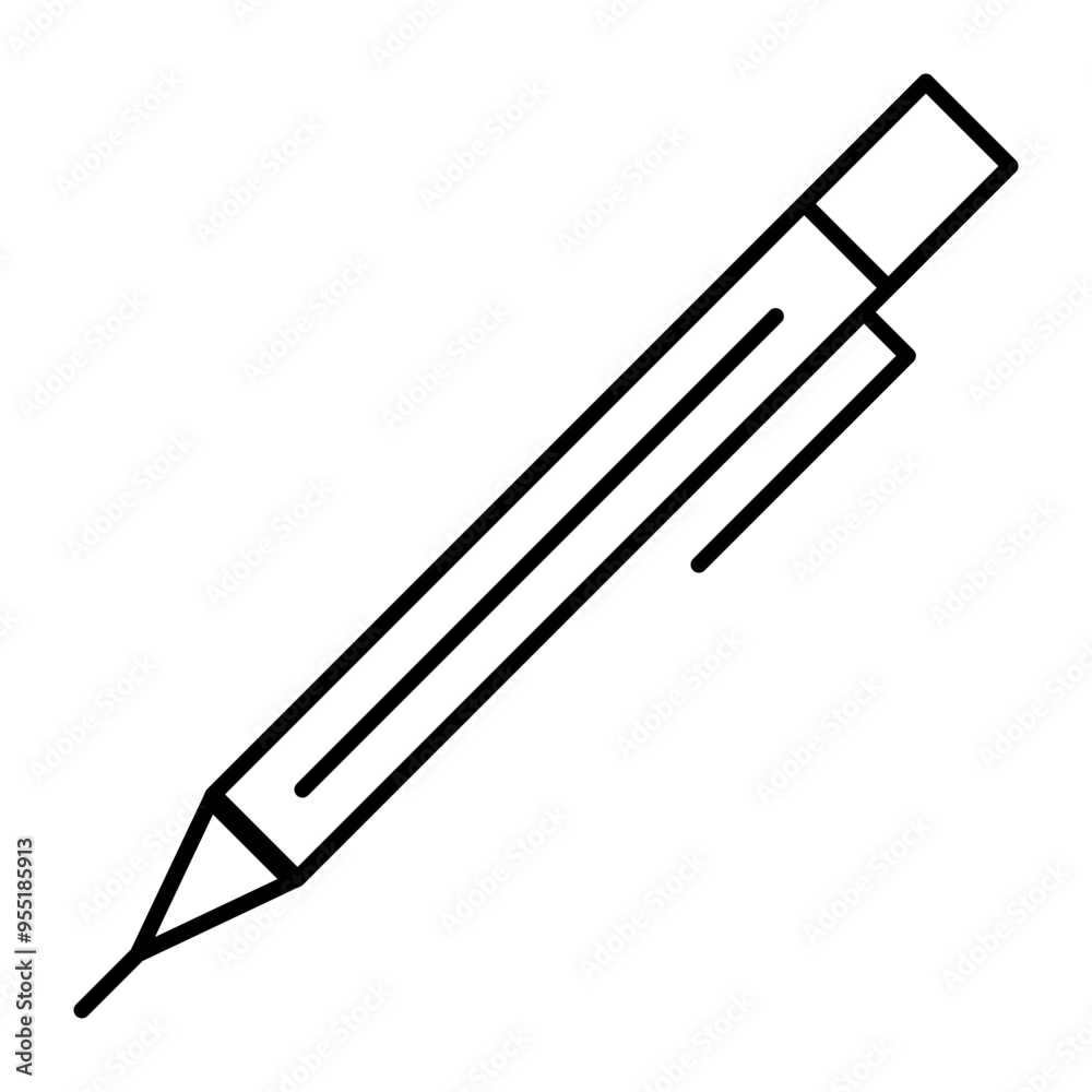 pencil icon Vector Line Icon Design pencil icon Vector Line Icon Design