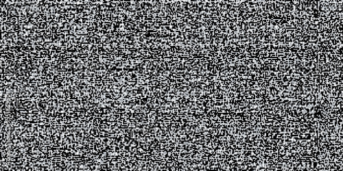 Seamless no signal transmission error black and white TV static noise pattern. Television screen or video game pixel glitch damage background texture. Retro analog grunge graphic transparent overlay.