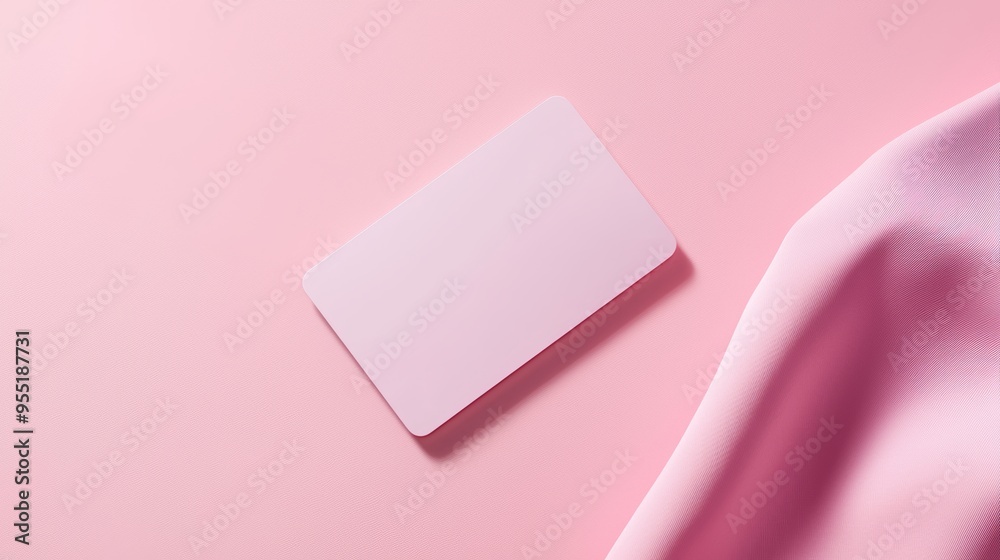 A mockup of a loyalty card for a retail store, featuring a minimalist design and clear branding. A mockup of a loyalty card for a retail store, featuring a minimalist design and clear branding.