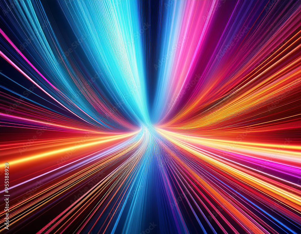 Obraz premium Dynamic Motion Blur Abstract Vibrant and Colorful Background Capturing Speed, Energy, and Flow