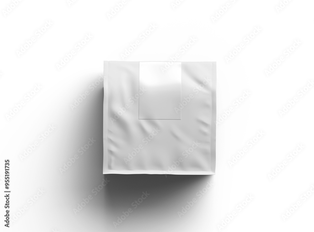 Mockup of a square glossy package with a sticker label on top on a transparent background Mockup of a square glossy package with a sticker label on top on a transparent background