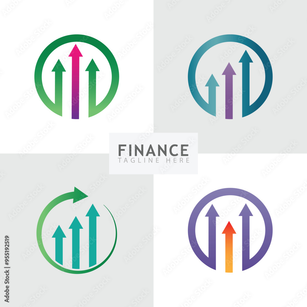 finance logo vector illustration