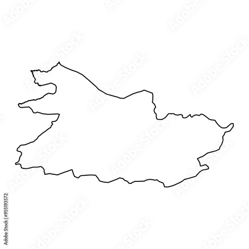 Killa Saifullah district map, administrative division of Pakistan. Vector illustration. photo