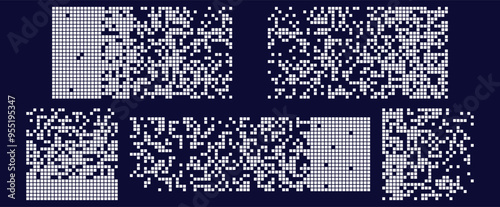 Φωτογραφία Background with a pixel disintegration effect