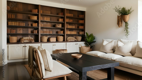 Wallpaper Mural modern living room Torontodigital.ca