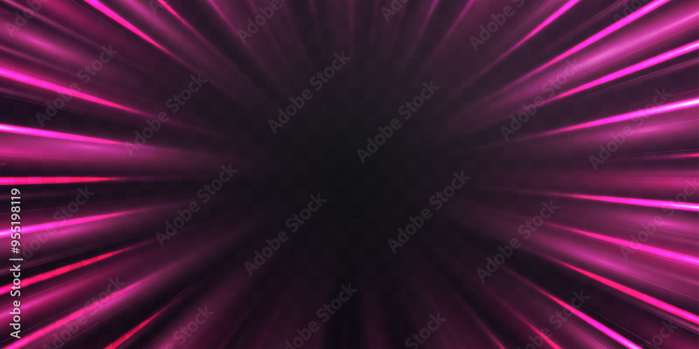 Pink glow speed lines, radial speed rays, light neon flow, zoom in motion effect, colorful light trails, perspective stripes Abstract background, vector illustration. Pink glow speed lines, radial speed rays, light neon flow, zoom in motion effect, colorful light trails, perspective stripes Abstract background, vector illustration.
