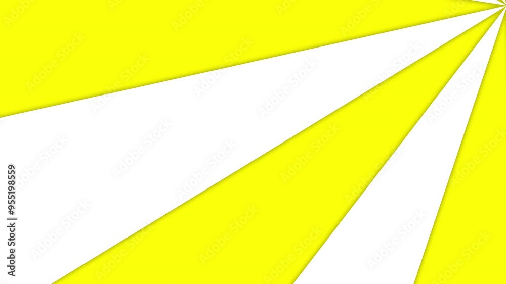 Animated of Yellow and white geometric shapes radiating outwards. Abstract background suitable for modern designs, covers, and digital art projects. Animated of Yellow and white geometric shapes radiating outwards. Abstract background suitable for modern designs, covers, and digital art projects.