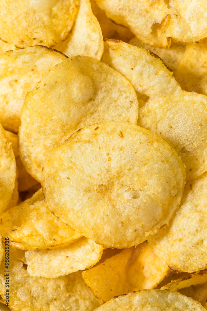 Salty Homemade Kettle Cooked Potato Chips Salty Homemade Kettle Cooked Potato Chips