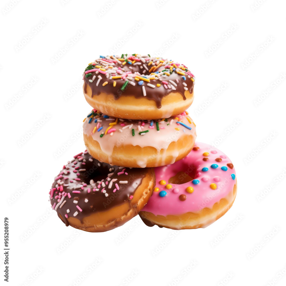 a variety of deliciously delicious donuts with a variety of toppings; perfect for food blogs, bakery sites, social media posts, and restaurant menus a variety of deliciously delicious donuts with a variety of toppings; perfect for food blogs, bakery sites, social media posts, and restaurant menus