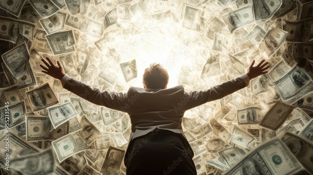 Obraz premium How wealth preservation strategies enhance financial freedom through passive income,with free copy space