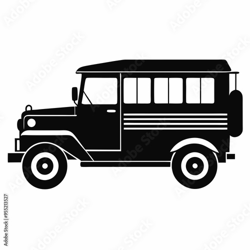 Jeepney Black silhouette