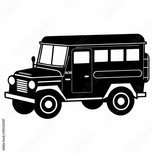Jeepney Black silhouette