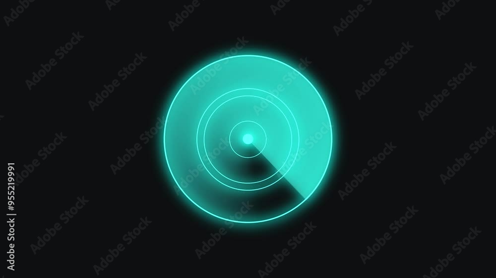Abstract Digital Scanning Radar Animation Background. Abstract Digital Scanning Radar Animation Background.