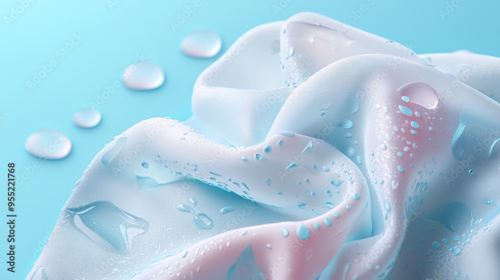 A cloth bag mockup with a pattern of water droplets forming into leaves, symbolizing the nurturing power of water. A cloth bag mockup with a pattern of water droplets forming into leaves, symbolizing the nurturing power of water.