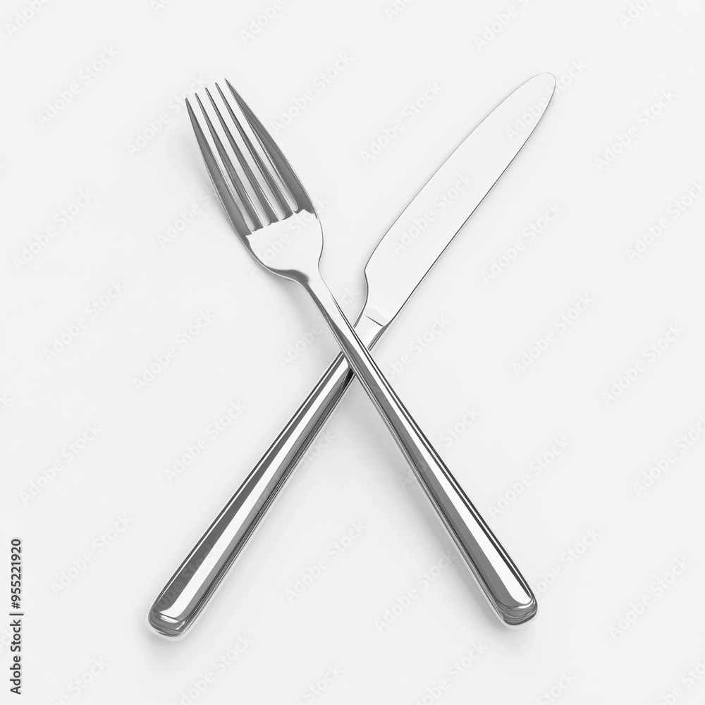 Fork and Knife Crossed. Fork and Knife Crossed.