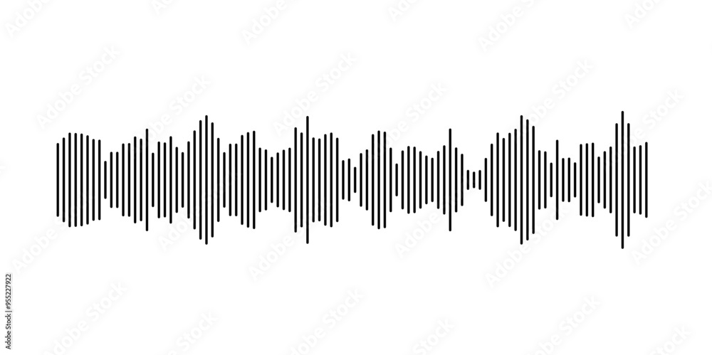 Dynamic vertical lines illustrating sound waves and audio frequencies Dynamic vertical lines illustrating sound waves and audio frequencies