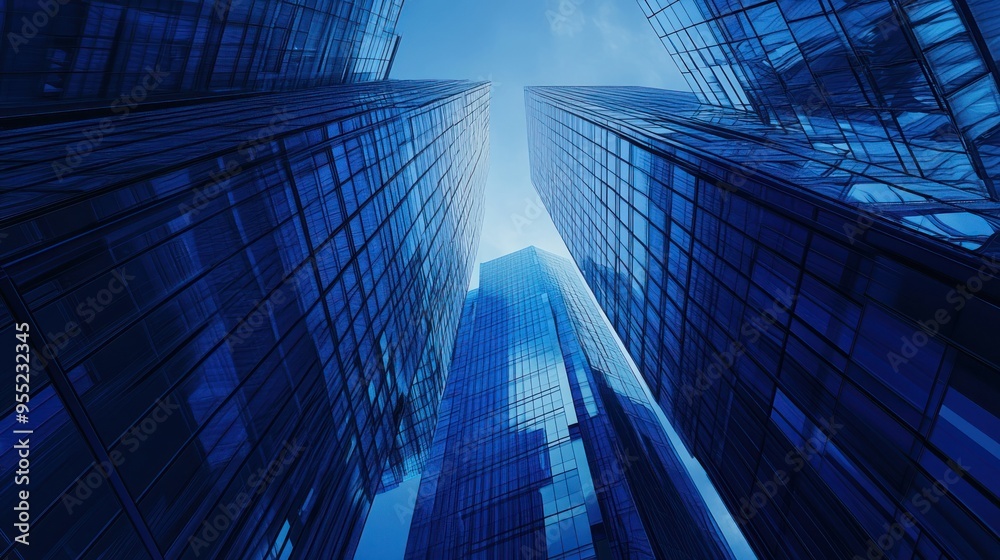 Blue Skyscrapers - Modern Architecture Blue Skyscrapers - Modern Architecture