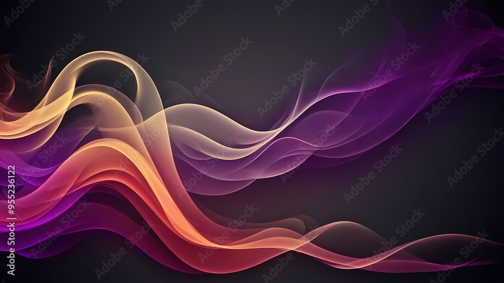 Fototapeta premium abstract wave colorful background design illustration