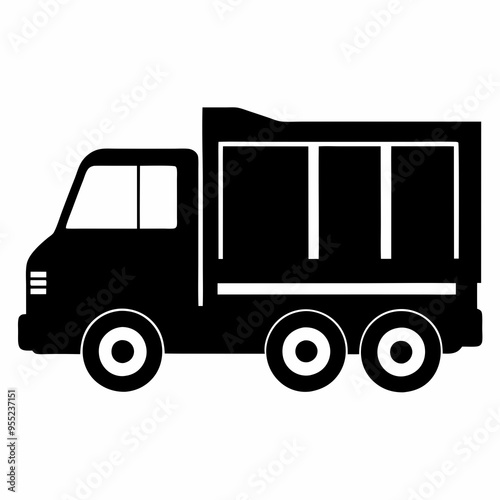 Lorry Black silhouette