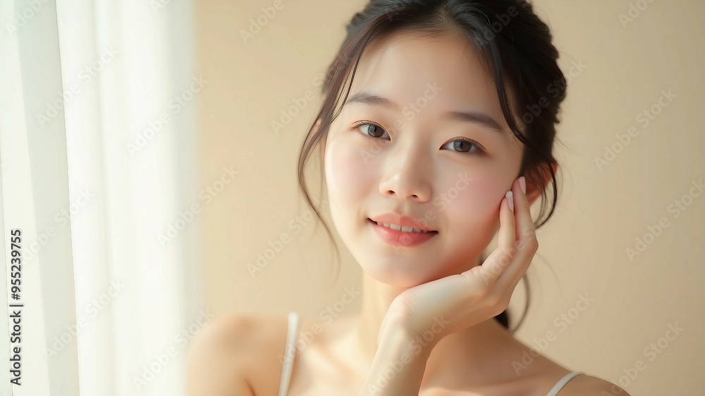 portrait, young woman, smiling, natural beauty, close-up, gentle expression, happiness, serene, soft lighting, skin care, fresh, minimal makeup, beauty, lifestyle, femininity, calm, elegance, simplici portrait, young woman, smiling, natural beauty, close-up, gentle expression, happiness, serene, soft lighting, skin care, fresh, minimal makeup, beauty, lifestyle, femininity, calm, elegance, simplici