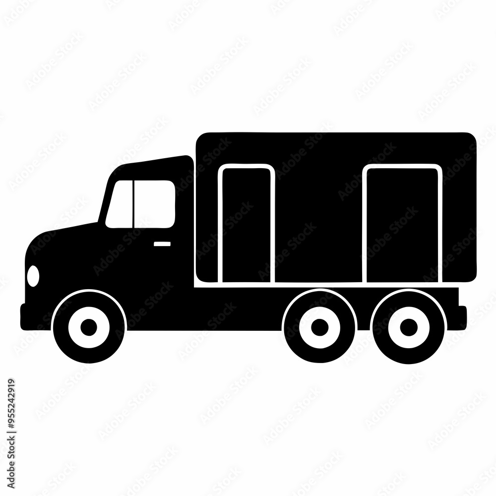 Lorry Black silhouette