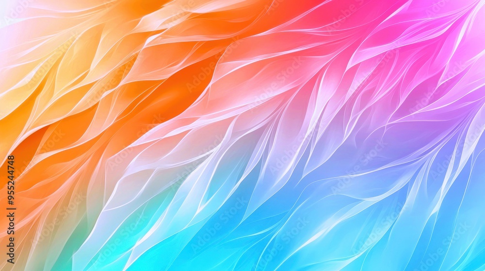 A vibrant abstract design featuring flowing colors of orange, pink, and blue, creating a sense of calm and movement. A vibrant abstract design featuring flowing colors of orange, pink, and blue, creating a sense of calm and movement.