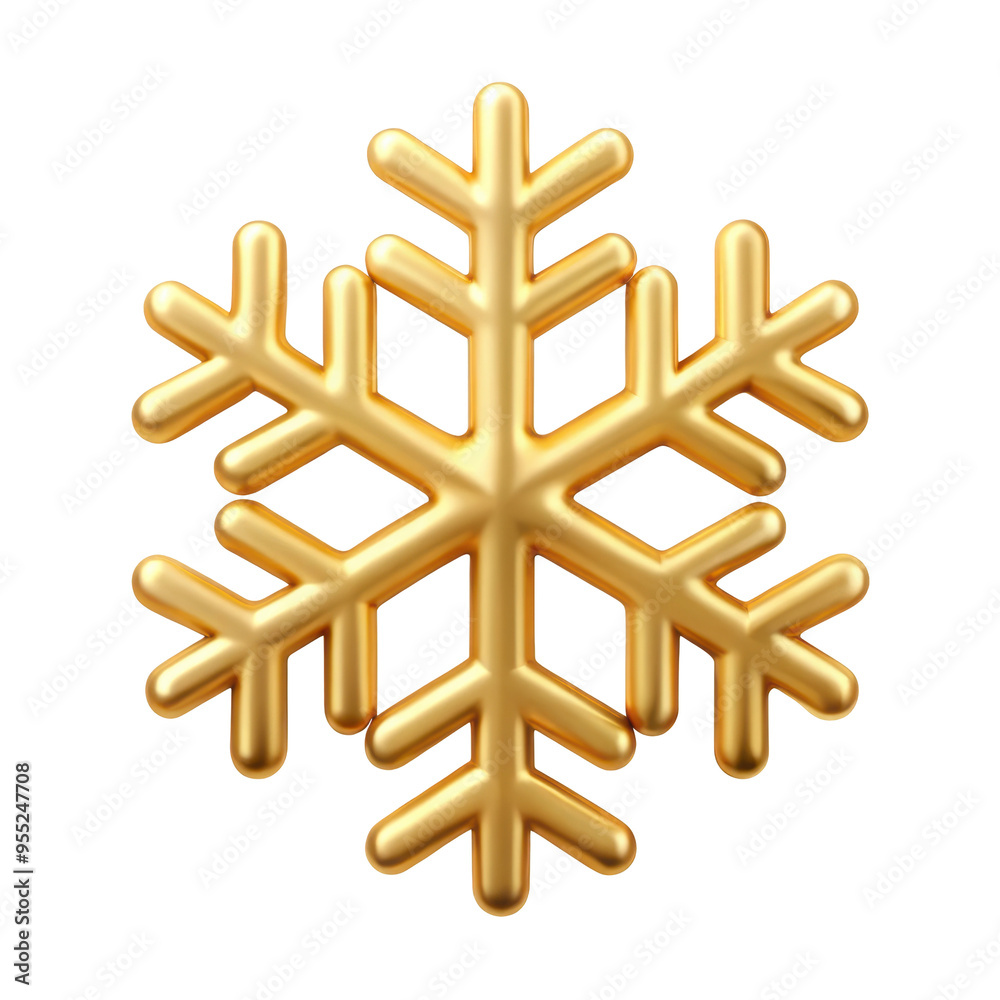 3D gold snowflake icon with intricate details, perfect for winter holiday themes, seasonal decorations, and festive designs. Isolated on transparent background, png. 3D gold snowflake icon with intricate details, perfect for winter holiday themes, seasonal decorations, and festive designs. Isolated on transparent background, png.