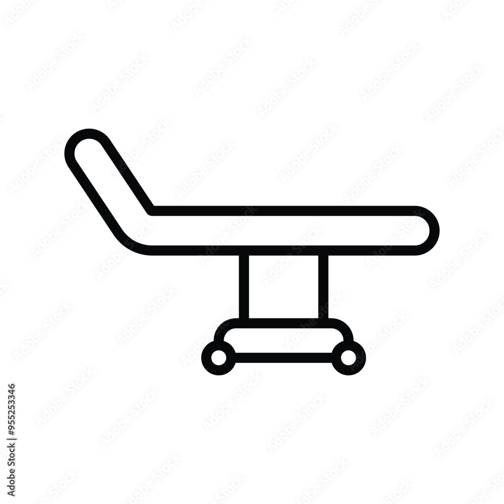 hospital bed icon line vector design hospital bed icon line vector design