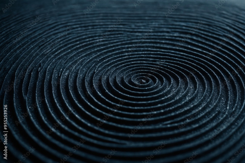 Close-up black surface spiral pattern pattern made up The use of Close-up black surface spiral pattern pattern made up The use of